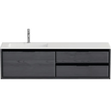 Waschtischunterschrank mit Waschbecken und Armatur
