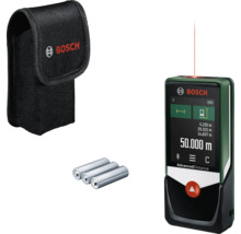 Télémètre laser 50 mètres Bosch Advanced Distance avec sacoche et piles