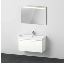 Badmöbel-Set DURAVIT No.1 BxHxT 100 x 200 x 45 cm Frontfarbe weiß mit Waschtisch weiß und Waschtischunterschrank Spiegel mit LED-Beleuchtung N10185018180000