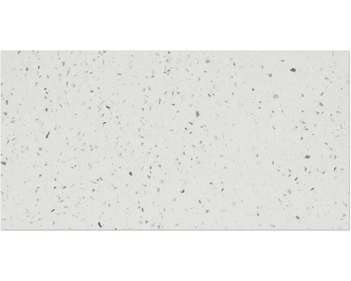 Quarzstein Wand- und Bodenfliese weiß 30 x 60 x 0,8 cm glänzend rektifiziert