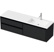 Waschtisch mit zwei Schubladen, Waschtischplatte, Waschbecken und Armatur