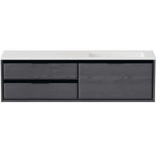 Waschtischunterschrank mit zwei Schubladen und Waschbecken