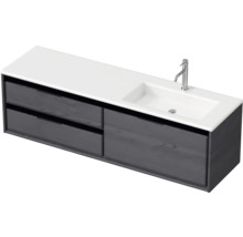 Waschtischunterschrank mit zwei Schubladen, Waschbecken und Armatur