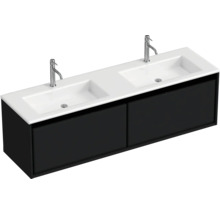 Waschtisch mit zwei Becken und Unterschrank