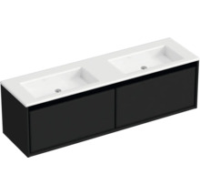 Waschtischunterschrank mit zwei Waschbecken und zwei Schubladen