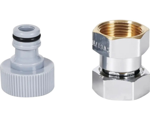 Kit de montage pour compteur d'eau Zenner pour valve de distribution filetage extérieur 3/4"