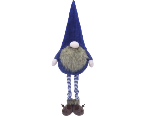 Figurine de Noël Lafiora Père Noël avec jambes télescopiques h 93 cm bleu