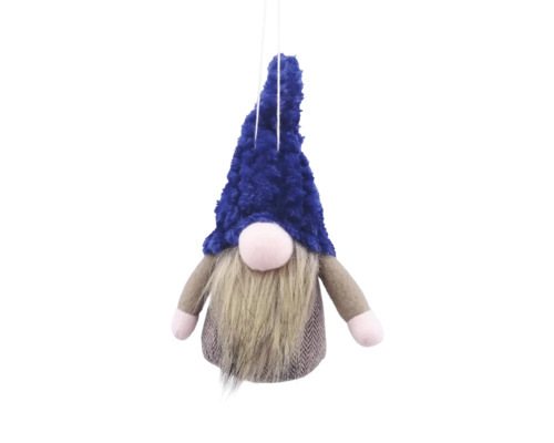 Suspension déco Père Noël h 17cm bleu Suspension déco Père Noël h 17cm bleu