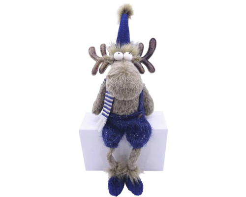 Figurine de Noël Lafiora Renne h 62 cm bleu Figurine de Noël Lafiora Renne h 62 cm bleu