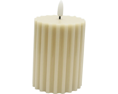Bougie LED en cire Lafiora h 12,5 cm or avec flamme 3D Bougie LED en cire Lafiora h 12,5 cm or avec flamme 3D