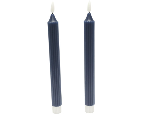 Set de 2 bougies bleues Design 1 Set de 2 bougies bleues Design 1