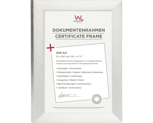 Bilderrahmen Aluminium Aluline silber 21x29,7 cm (DIN A4)