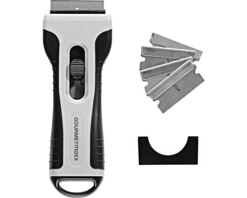 Glasschaber mit Klingen und Klingenschutz