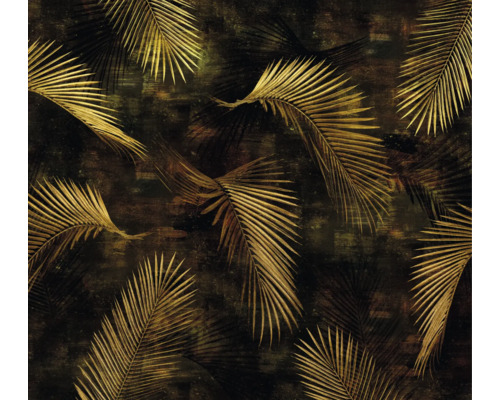 Papier peint panoramique intissé 2243-15 GMK Art Edition Glossy Palms or 300 x 270 cm