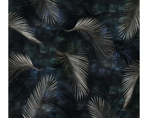 Papier peint panoramique intissé 2243-25 GMK Art Edition Glossy Palms argent 300 x 270 cm