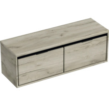 Hängeunterschrank mit zwei Schubladen im Holzdesign