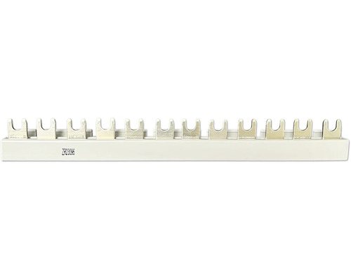 Barre de pontage Hager KDS563A 12 modules 63A L1N-L2N-L3N-L1N-L2N-L3N QuickBusbar Bloc de distribution avec plusieurs connexions pour câbles électriques