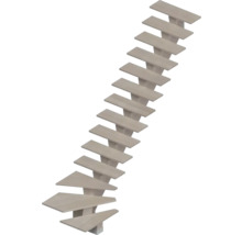 Holztreppe mit Stufen und Stützen