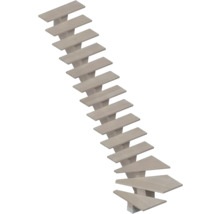 Holztreppe mit dreizehn Stufen