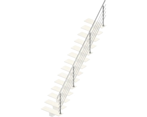 Geländer Aluminium für Pertura Agape gerade Treppe