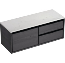 Waschbeckenunterschrank mit zwei Schubladen und Ablagefläche