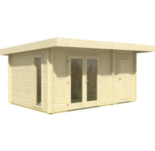 Holzgartenhaus mit Fenster und Doppeltür
