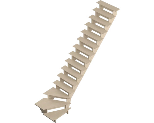 Holztreppe mit Wendeltreppe für den Innenbereich