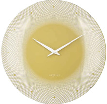 Wanduhr Deep gewölbtes Glas gelb Ø 50 cm