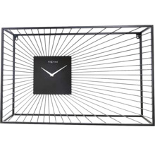 Horloge murale Vasco métal noir 70x45x15 cm