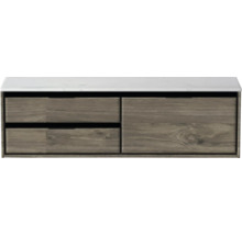 Waschbeckenunterschrank mit drei Schubladen und Waschtischplatte