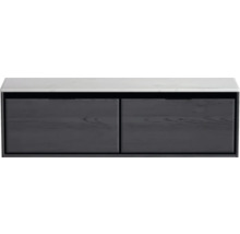 Waschbeckenunterschrank mit zwei Schubladen und einer Platte