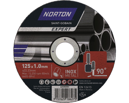 Expert Trennscheibe Norton Metal/Inox Ø 125x22,23x1,0 mm