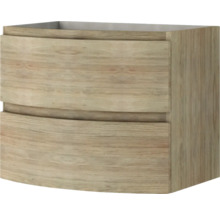 Waschtischunterschrank Vague 69 cm Tabak Eiche montiert