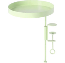 Table à pince avec plateau de table rond