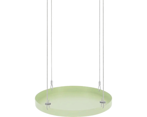 Hängendes Vogelbad mit runder Form und Stahlseilaufhängung