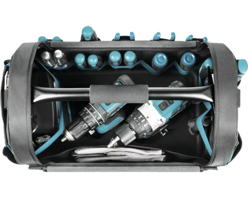 Sac à outils ouvert avec outils