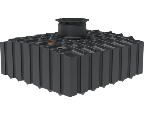 Bac plat d'eau de pluie 4200 litres GFT 4.2 avec stabilisateur d'alimentation Réservoir d''eau de pluie pour l''irrigation du jardin