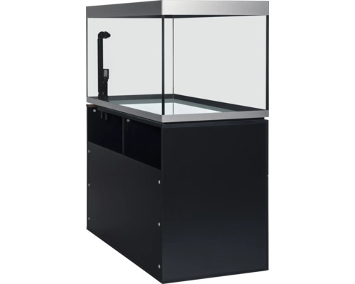Aquarium avec meuble bas noir