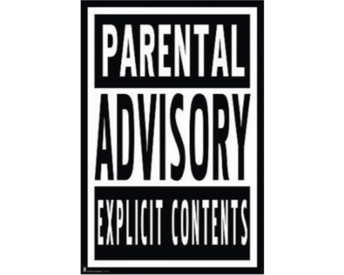 Decopanel Parental Advisory 61x91 cm