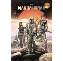 The Mandalorian Poster mit Charakteren aus der Star Wars Serie