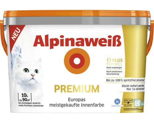 Peinture murale Alpina Premium blanc Alpina 10 l