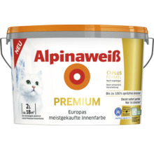 Alpina Wandfarbe Premium Alpinaweiß spritzfrei konservierungsmittelfrei 2 l
