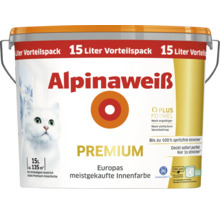 Peinture murale Alpina Premium blanc Alpina sans éclaboussures sans conservateur 15 l