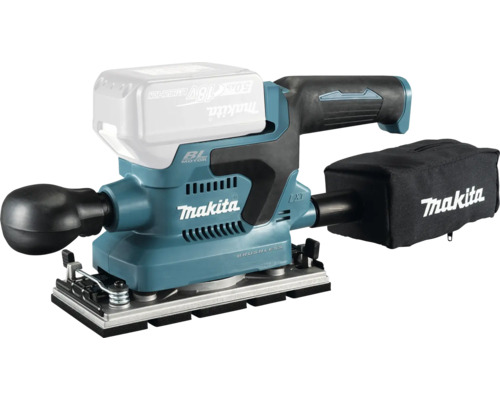 Ponceuse vibrante sur batterie Makita 18 V DBO382Z, sans batterie ni chargeur Ponceuse vibrante sans fil Makita avec sac à poussière
