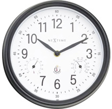 Horloge murale extérieure Jasmine plastique blanc Ø 23,5 cm