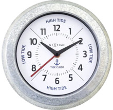Horloge murale temps de marée Tide métal blanc Ø 22 cm