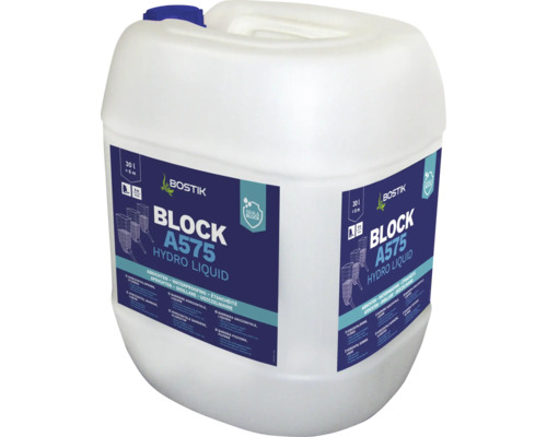 Barrière horizontale Bostik BLOCK A575 HYDRO LIQUID 30 l Bostik Block A575 Hydro Liquid, bidon de 30 litres