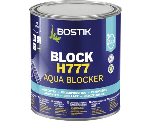 Étanchéité liquide universelle hybride Bostik BLOCK H777 AQUA BLOCKER 1 kg