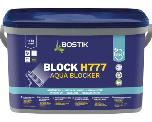 Étanchéité liquide universelle hybride Bostik BLOCK H777 AQUA BLOCKER 14 kg