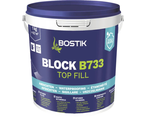 Mastic bitumineux Bostik BLOCK B733 TOP FILL 1 kg Mastic bitumineux Bostik BLOCK B733 TOP FILL 1 kg